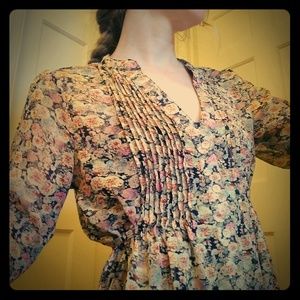 Beautiful Bohemian American Rag Floral Top